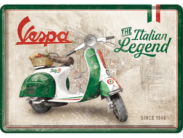 Metal Card: Vespa - The Italian Legend